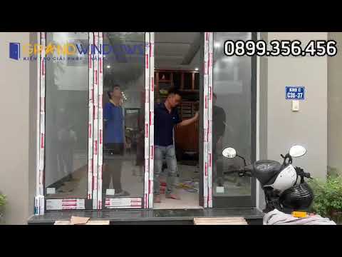 Công trình cửa đi mở quay 4 cánh tại KĐT Geleximco Lê Trọng Tấn, Dương Nội, Hà Đông