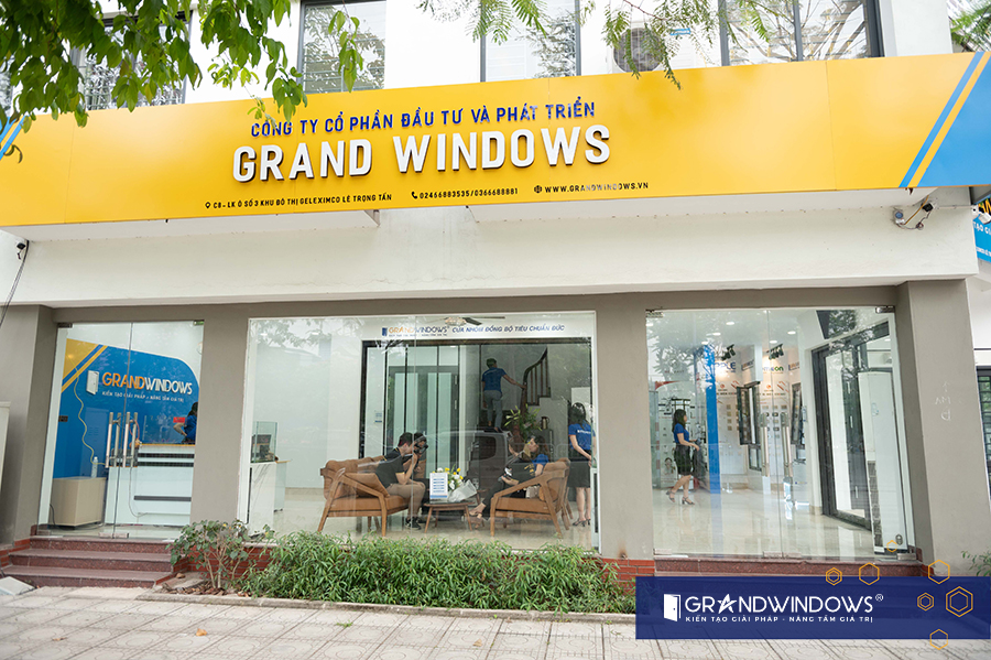 Cửa trượt quay mở ngoài uy tín đến từ thương hiệu Grand Windows